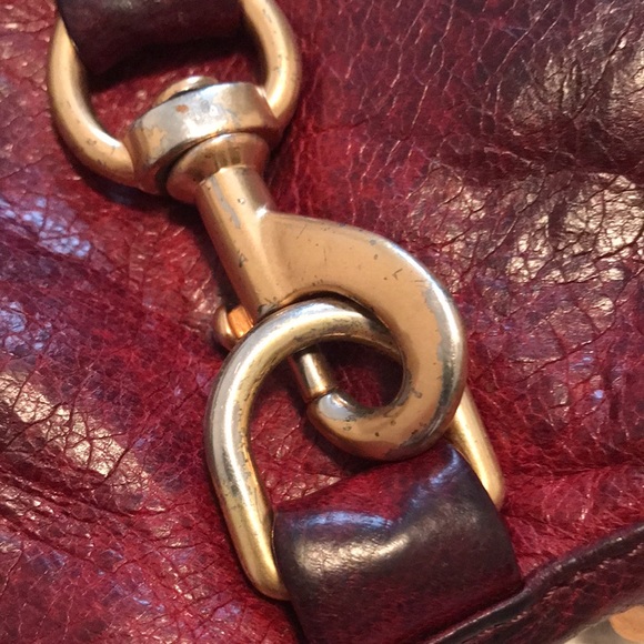 Red leather purse - Picture 3 of 9